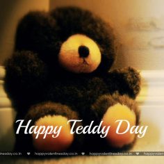 Teddy Day – happy valentine card