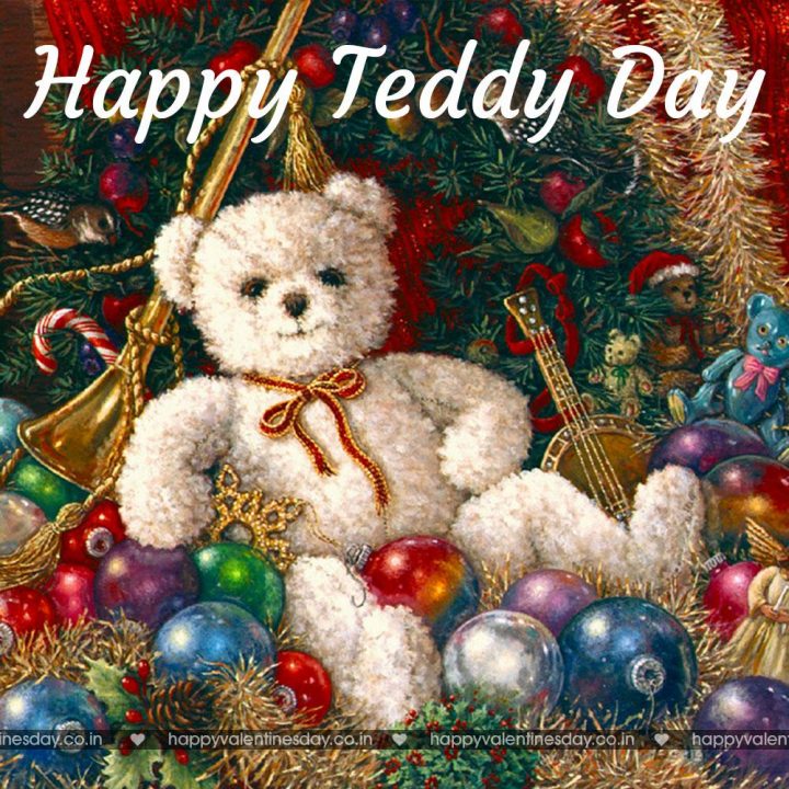 Teddy Day – happy valentine card